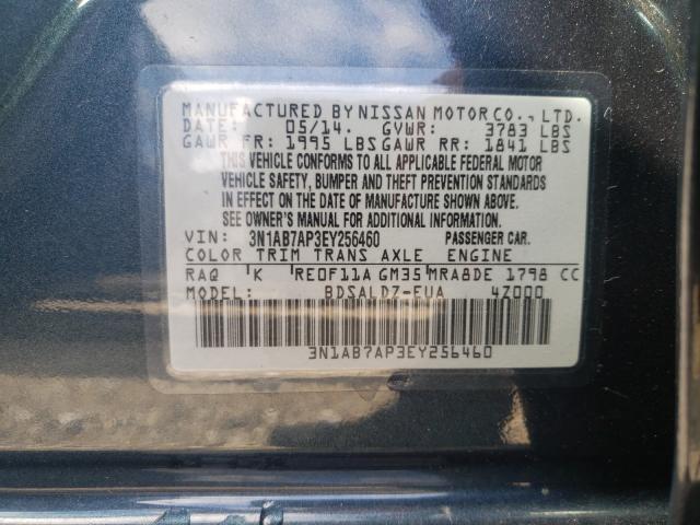 Photo 9 VIN: 3N1AB7AP3EY256460 - NISSAN SENTRA S 