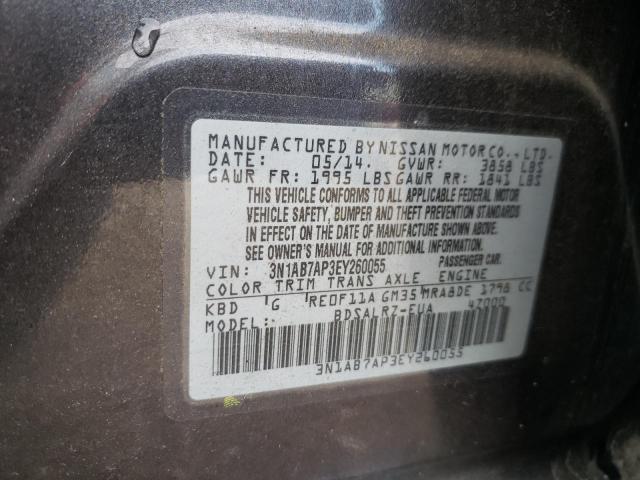 Photo 11 VIN: 3N1AB7AP3EY260055 - NISSAN SENTRA S 