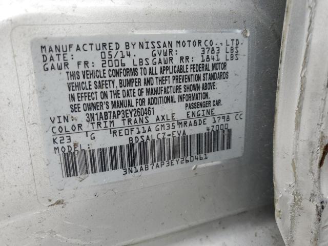 Photo 11 VIN: 3N1AB7AP3EY260461 - NISSAN SENTRA 