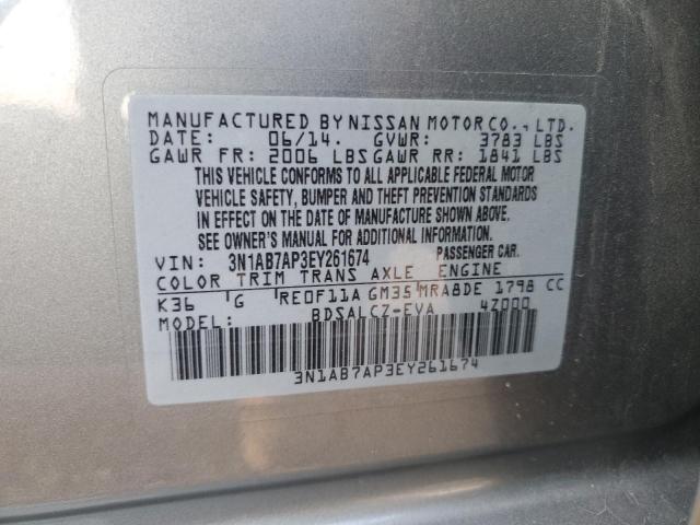 Photo 11 VIN: 3N1AB7AP3EY261674 - NISSAN SENTRA 