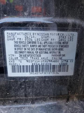 Photo 11 VIN: 3N1AB7AP3EY273436 - NISSAN SENTRA S 