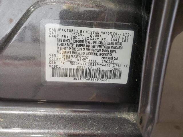 Photo 11 VIN: 3N1AB7AP3EY275283 - NISSAN SENTRA S 