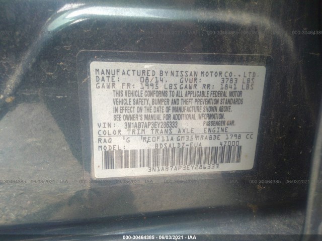 Photo 8 VIN: 3N1AB7AP3EY286333 - NISSAN SENTRA 