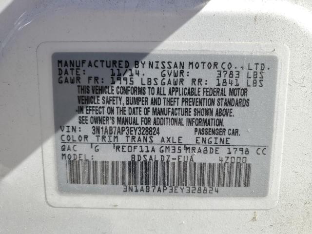 Photo 9 VIN: 3N1AB7AP3EY328824 - NISSAN SENTRA S 