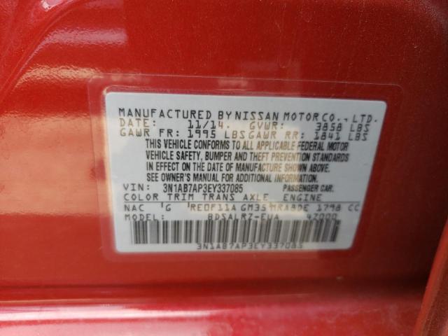 Photo 11 VIN: 3N1AB7AP3EY337085 - NISSAN SENTRA S 