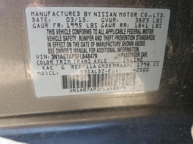 Photo 11 VIN: 3N1AB7AP3FL648479 - NISSAN SENTRA 