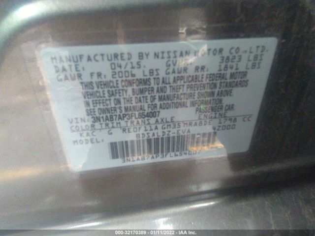 Photo 8 VIN: 3N1AB7AP3FL654007 - NISSAN SENTRA 