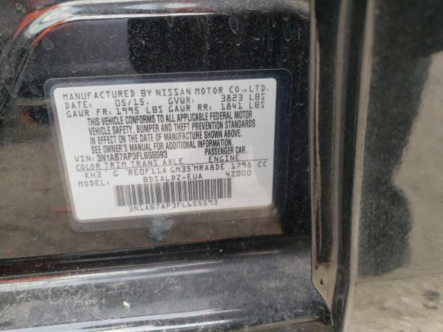 Photo 9 VIN: 3N1AB7AP3FL655593 - NISSAN SENTRA S 