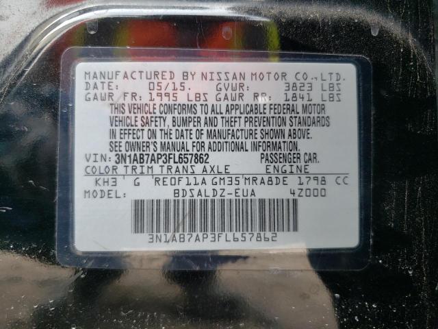 Photo 11 VIN: 3N1AB7AP3FL657862 - NISSAN SENTRA S 