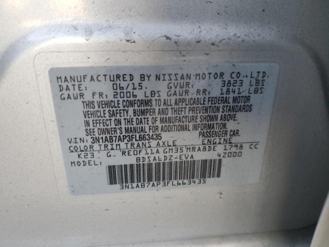 Photo 11 VIN: 3N1AB7AP3FL663435 - NISSAN SENTRA 