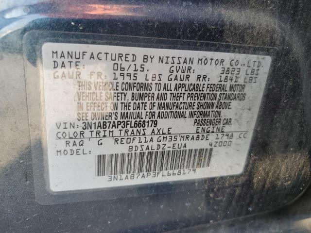 Photo 11 VIN: 3N1AB7AP3FL668179 - NISSAN SENTRA S 