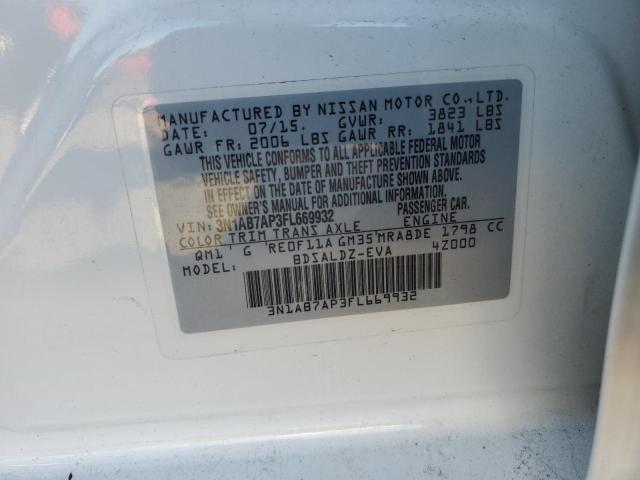 Photo 11 VIN: 3N1AB7AP3FL669932 - NISSAN SENTRA 