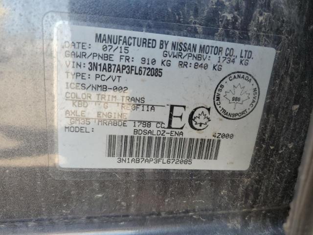 Photo 11 VIN: 3N1AB7AP3FL672085 - NISSAN SENTRA 