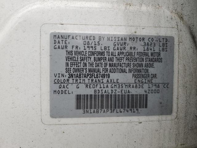 Photo 11 VIN: 3N1AB7AP3FL674919 - NISSAN SENTRA 