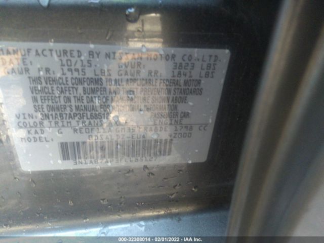 Photo 8 VIN: 3N1AB7AP3FL685127 - NISSAN SENTRA 