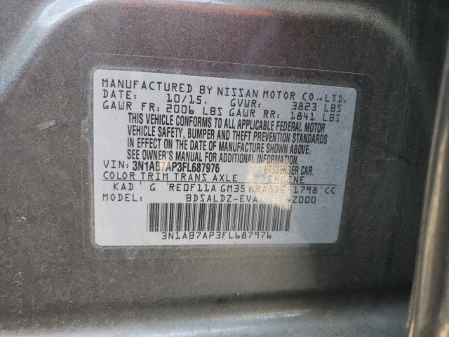 Photo 9 VIN: 3N1AB7AP3FL687976 - NISSAN SENTRA S 