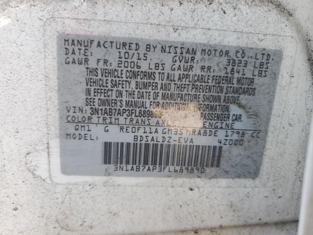 Photo 11 VIN: 3N1AB7AP3FL689890 - NISSAN SENTRA S 