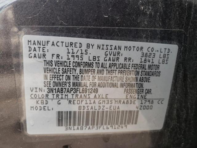 Photo 12 VIN: 3N1AB7AP3FL691249 - NISSAN SENTRA 