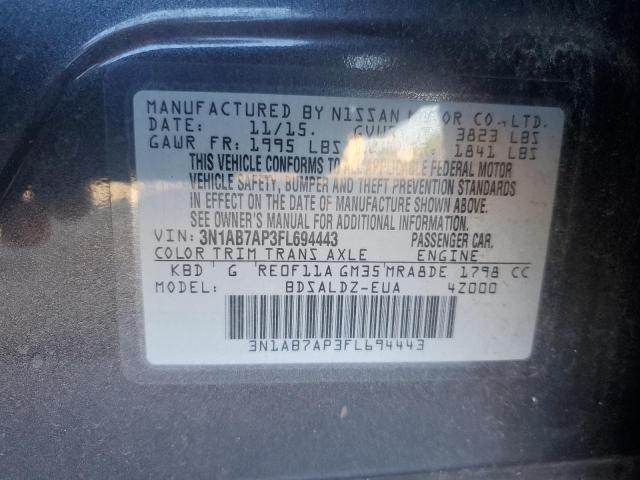 Photo 11 VIN: 3N1AB7AP3FL694443 - NISSAN SENTRA 