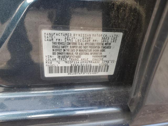 Photo 11 VIN: 3N1AB7AP3FY214887 - NISSAN SENTRA S 