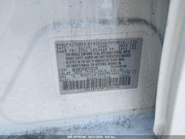 Photo 8 VIN: 3N1AB7AP3FY232158 - NISSAN SENTRA 