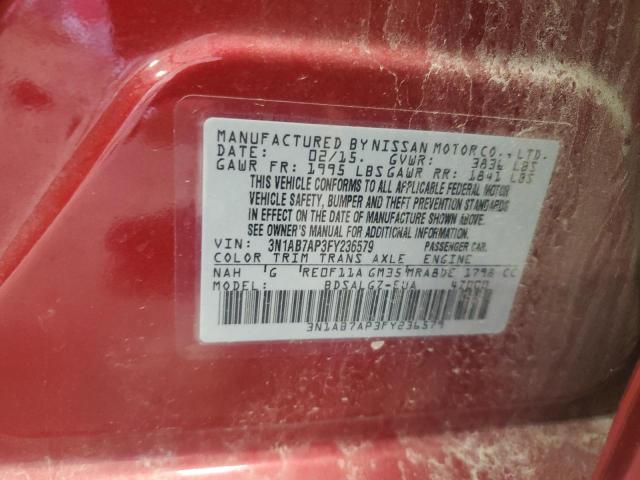 Photo 11 VIN: 3N1AB7AP3FY236579 - NISSAN SENTRA S 