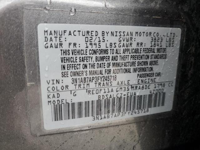 Photo 11 VIN: 3N1AB7AP3FY245718 - NISSAN SENTRA 