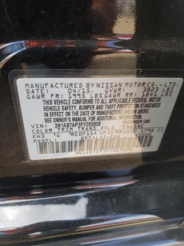 Photo 12 VIN: 3N1AB7AP3FY269808 - NISSAN SENTRA S 