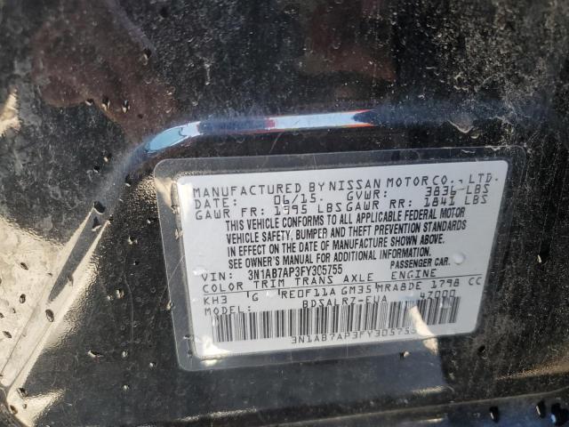 Photo 12 VIN: 3N1AB7AP3FY305755 - NISSAN SENTRA S 