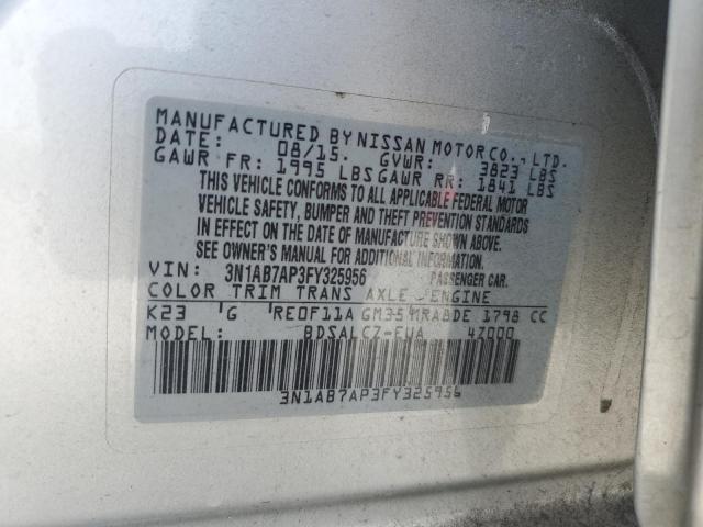 Photo 11 VIN: 3N1AB7AP3FY325956 - NISSAN SENTRA S 