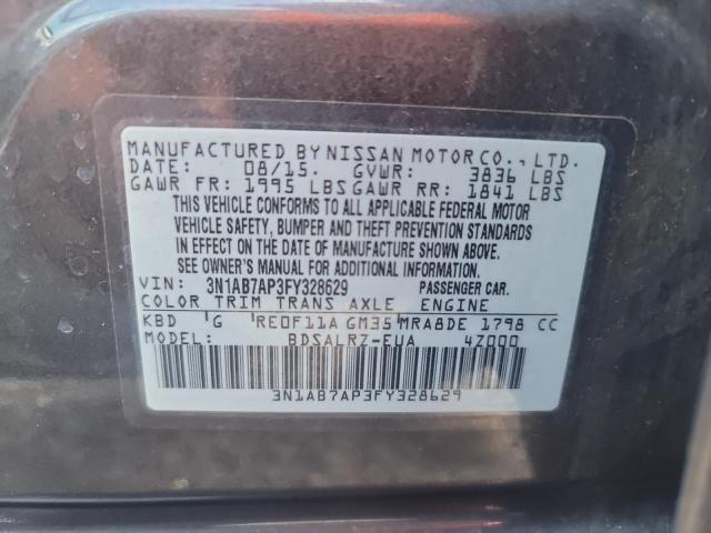 Photo 11 VIN: 3N1AB7AP3FY328629 - NISSAN SENTRA S 