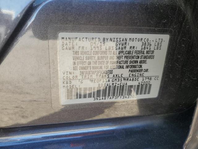 Photo 11 VIN: 3N1AB7AP3FY343700 - NISSAN SENTRA S 