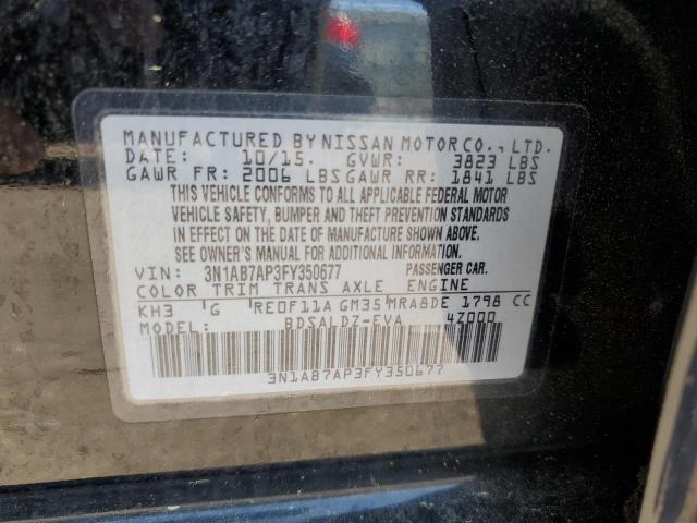 Photo 11 VIN: 3N1AB7AP3FY350677 - NISSAN SENTRA 