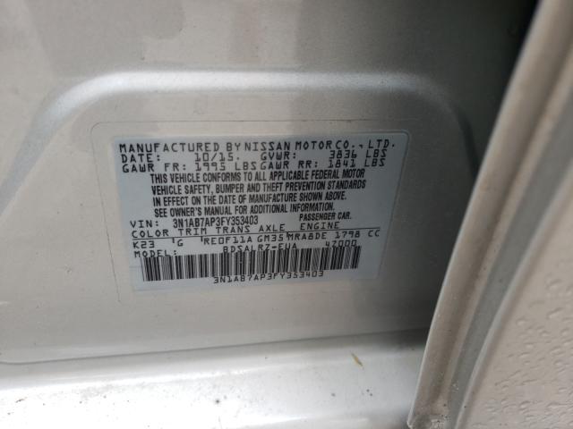 Photo 9 VIN: 3N1AB7AP3FY353403 - NISSAN SENTRA S 