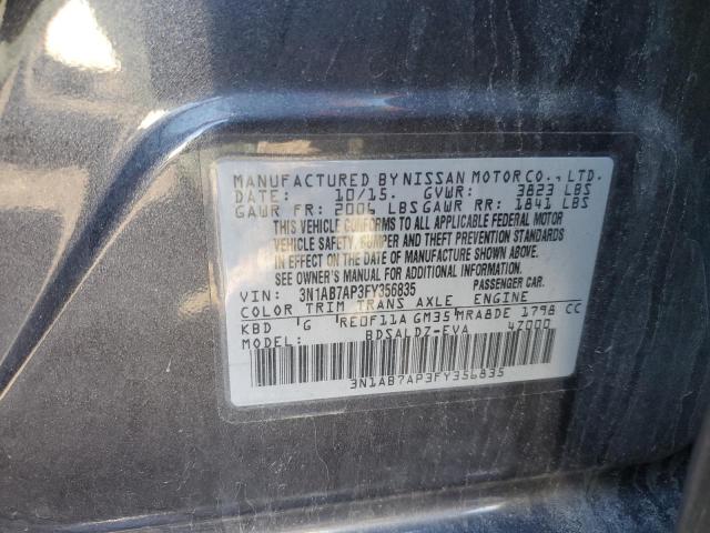 Photo 11 VIN: 3N1AB7AP3FY356835 - NISSAN SENTRA S 