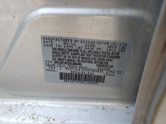 Photo 9 VIN: 3N1AB7AP3GL660455 - NISSAN SENTRA S 