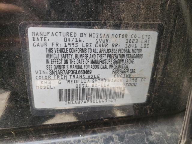 Photo 11 VIN: 3N1AB7AP3GL660469 - NISSAN SENTRA S 