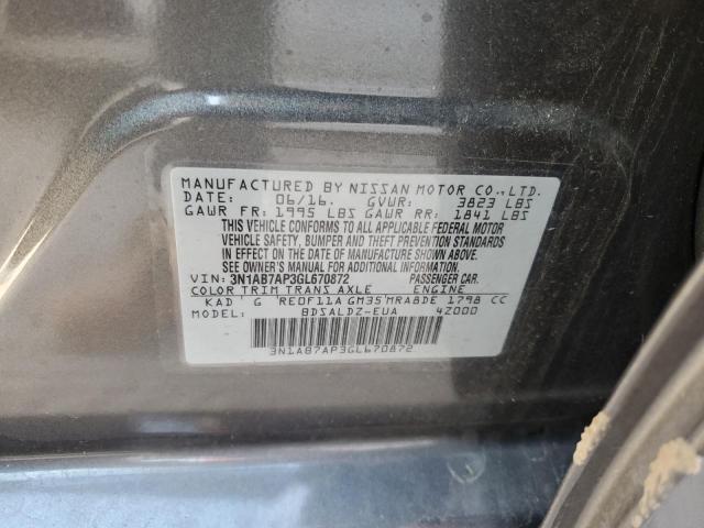 Photo 12 VIN: 3N1AB7AP3GL670872 - NISSAN SENTRA S 