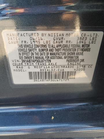 Photo 11 VIN: 3N1AB7AP3GL671729 - NISSAN SENTRA S 