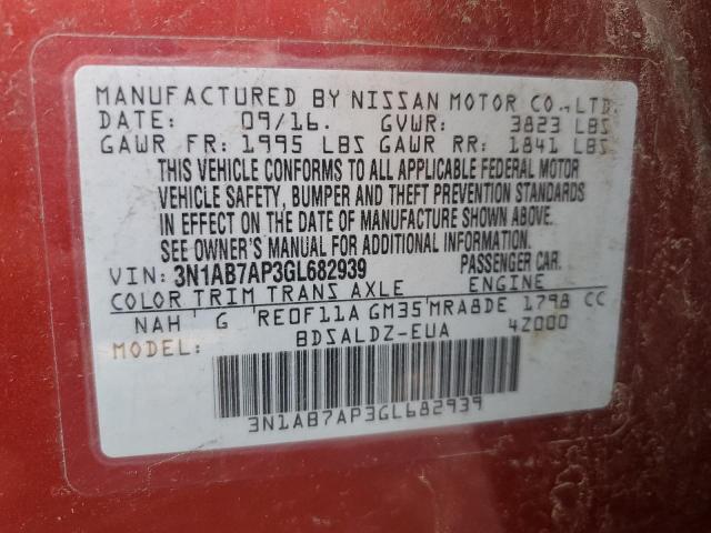 Photo 11 VIN: 3N1AB7AP3GL682939 - NISSAN SENTRA 