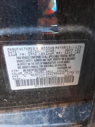 Photo 9 VIN: 3N1AB7AP3GY208265 - NISSAN SENTRA S 