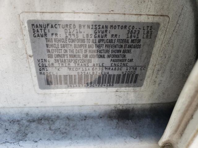 Photo 11 VIN: 3N1AB7AP3GY224188 - NISSAN SENTRA 