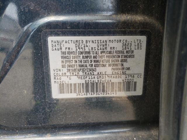 Photo 9 VIN: 3N1AB7AP3GY234543 - NISSAN SENTRA S 