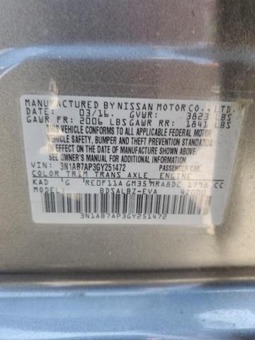 Photo 12 VIN: 3N1AB7AP3GY251472 - NISSAN SENTRA 