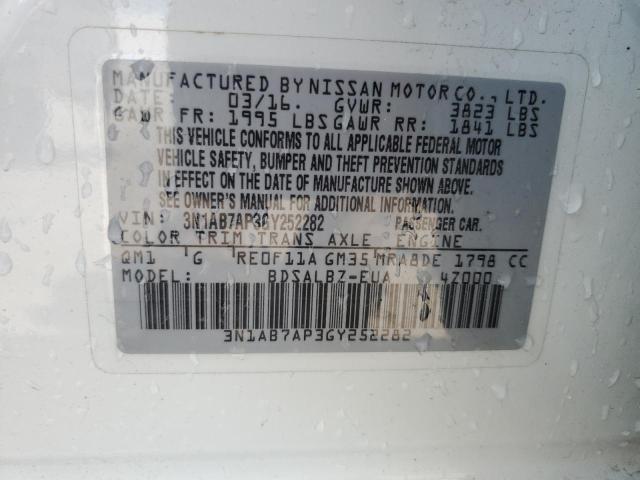 Photo 11 VIN: 3N1AB7AP3GY252282 - NISSAN SENTRA S 