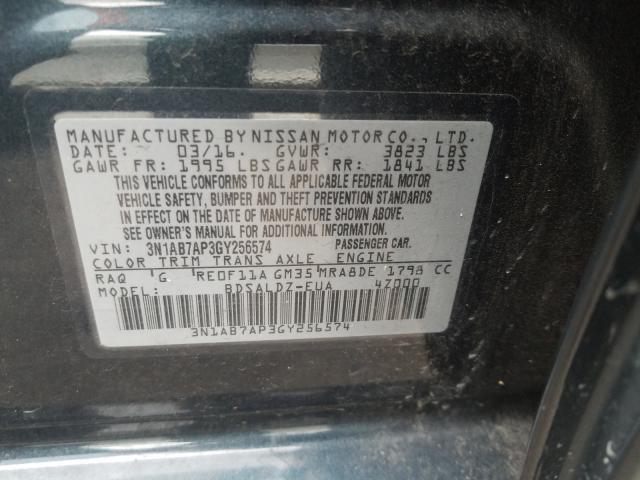 Photo 9 VIN: 3N1AB7AP3GY256574 - NISSAN SENTRA S 