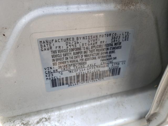 Photo 9 VIN: 3N1AB7AP3GY266909 - NISSAN SENTRA S 