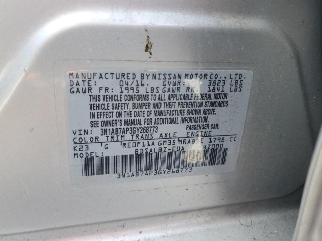 Photo 11 VIN: 3N1AB7AP3GY268773 - NISSAN SENTRA S 