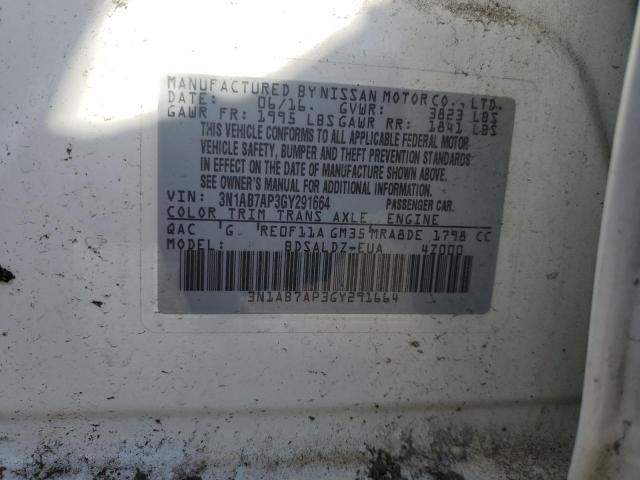 Photo 11 VIN: 3N1AB7AP3GY291664 - NISSAN SENTRA S 