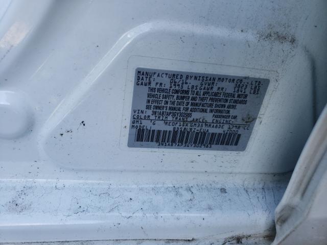 Photo 9 VIN: 3N1AB7AP3GY302985 - NISSAN SENTRA S 